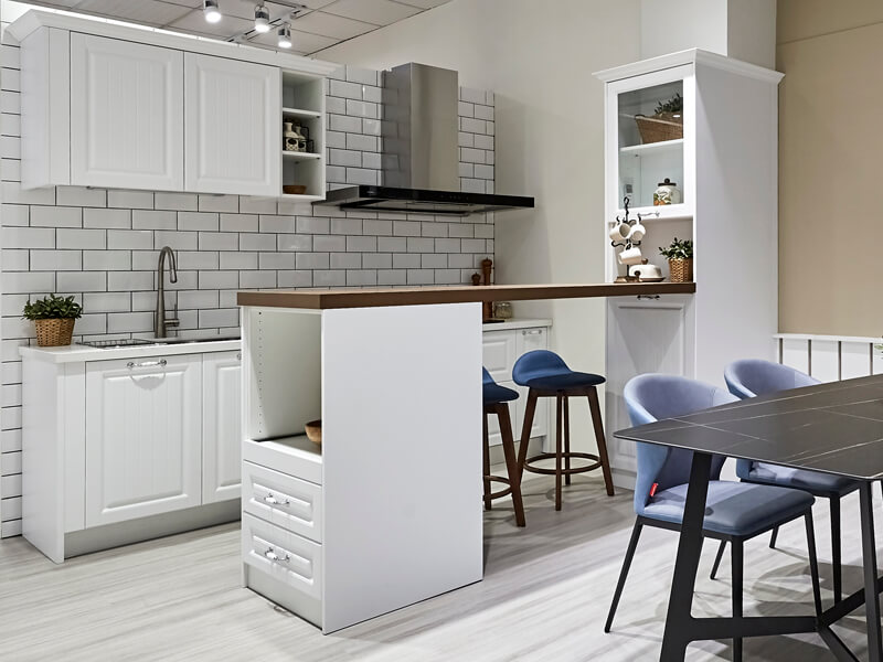 一字型廚房-鄉村