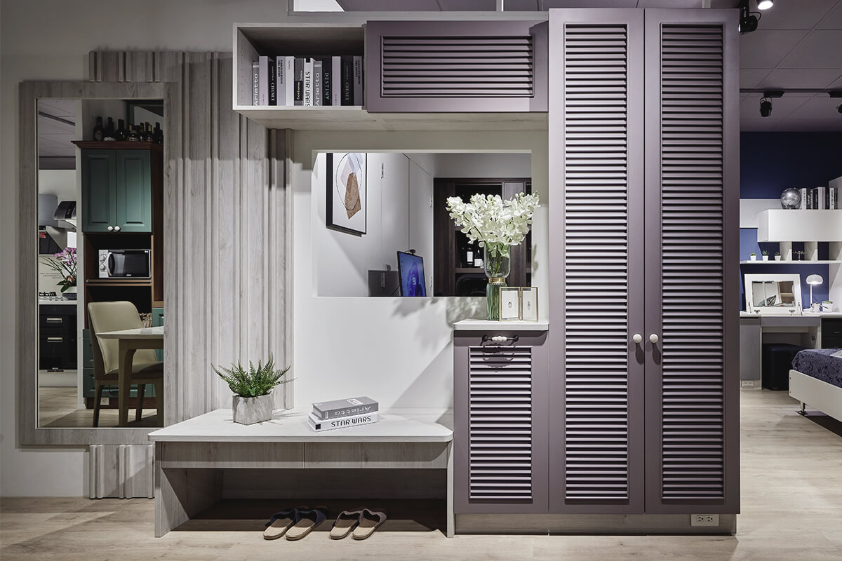 紫菫葉嵐玄關櫃_Green Furniture 綠的傢俱_系統家具領導品牌02