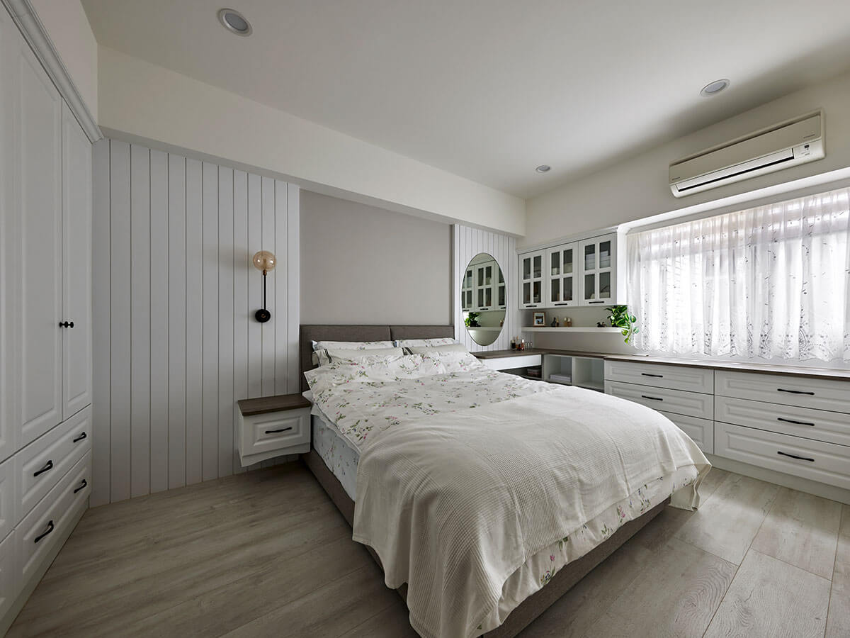 以系統傢俱替代木作，不只能節省預算也可形塑多元風格。