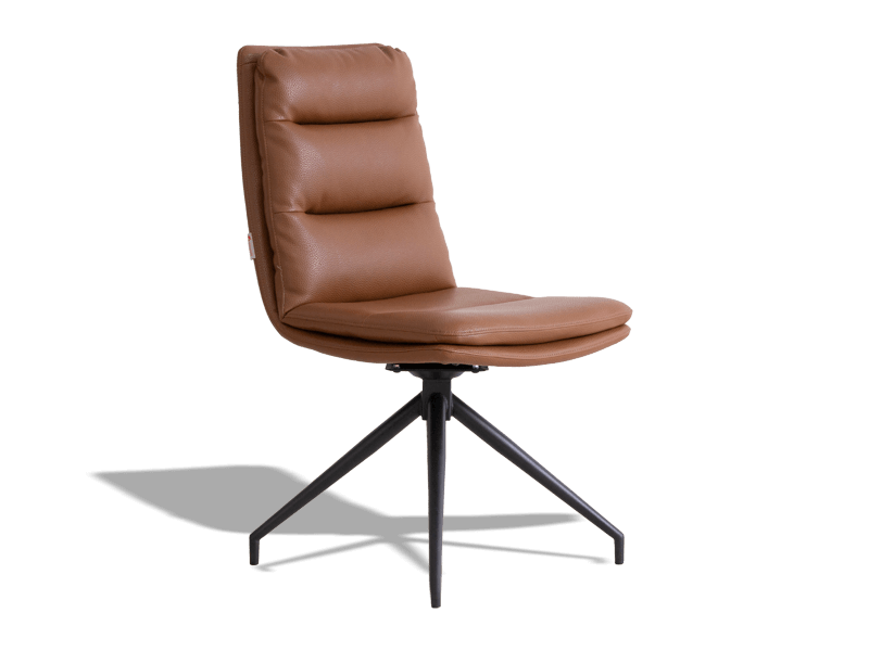 私密內容: 布魯斯旋轉餐椅-橘棕