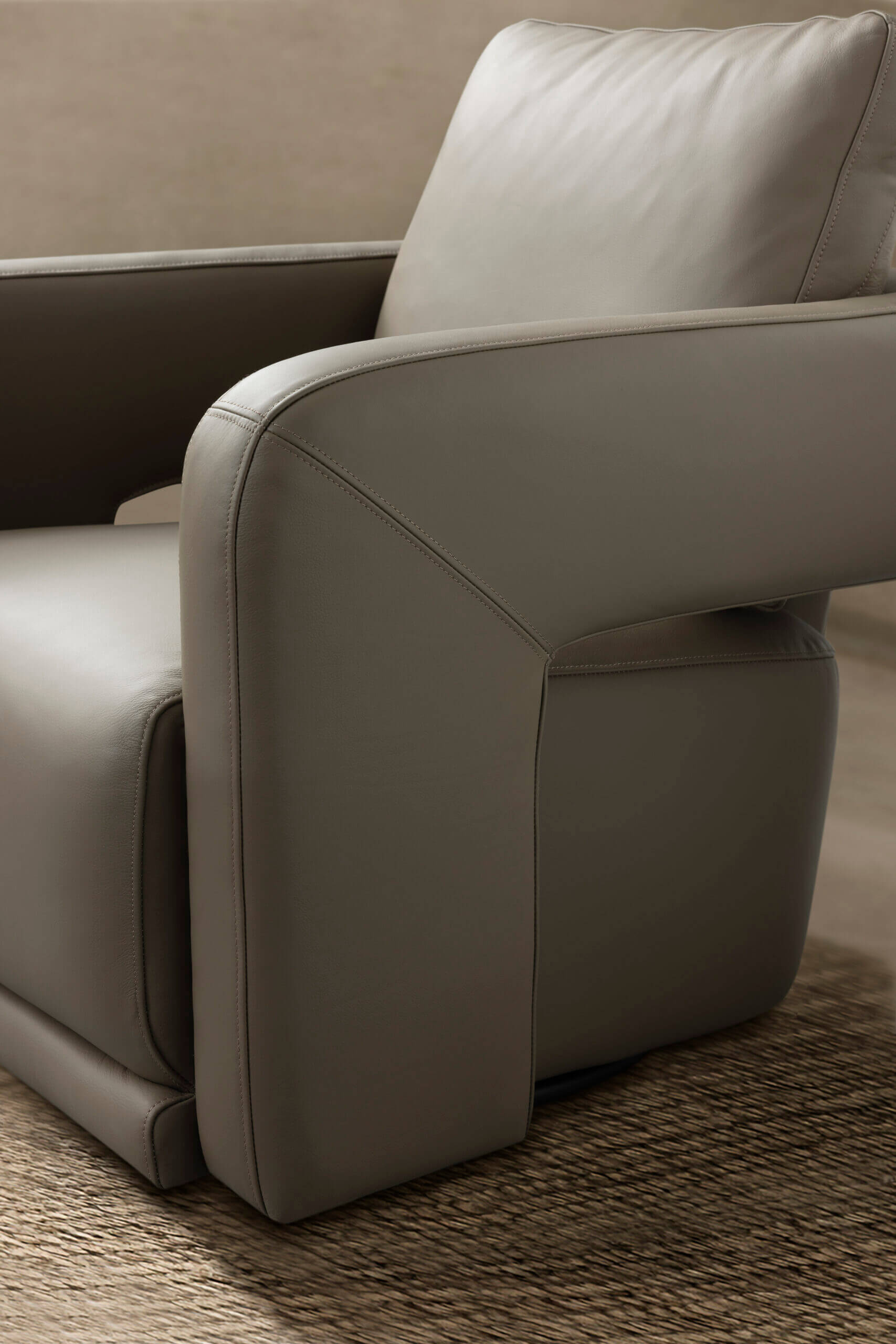 全牛皮單人沙發