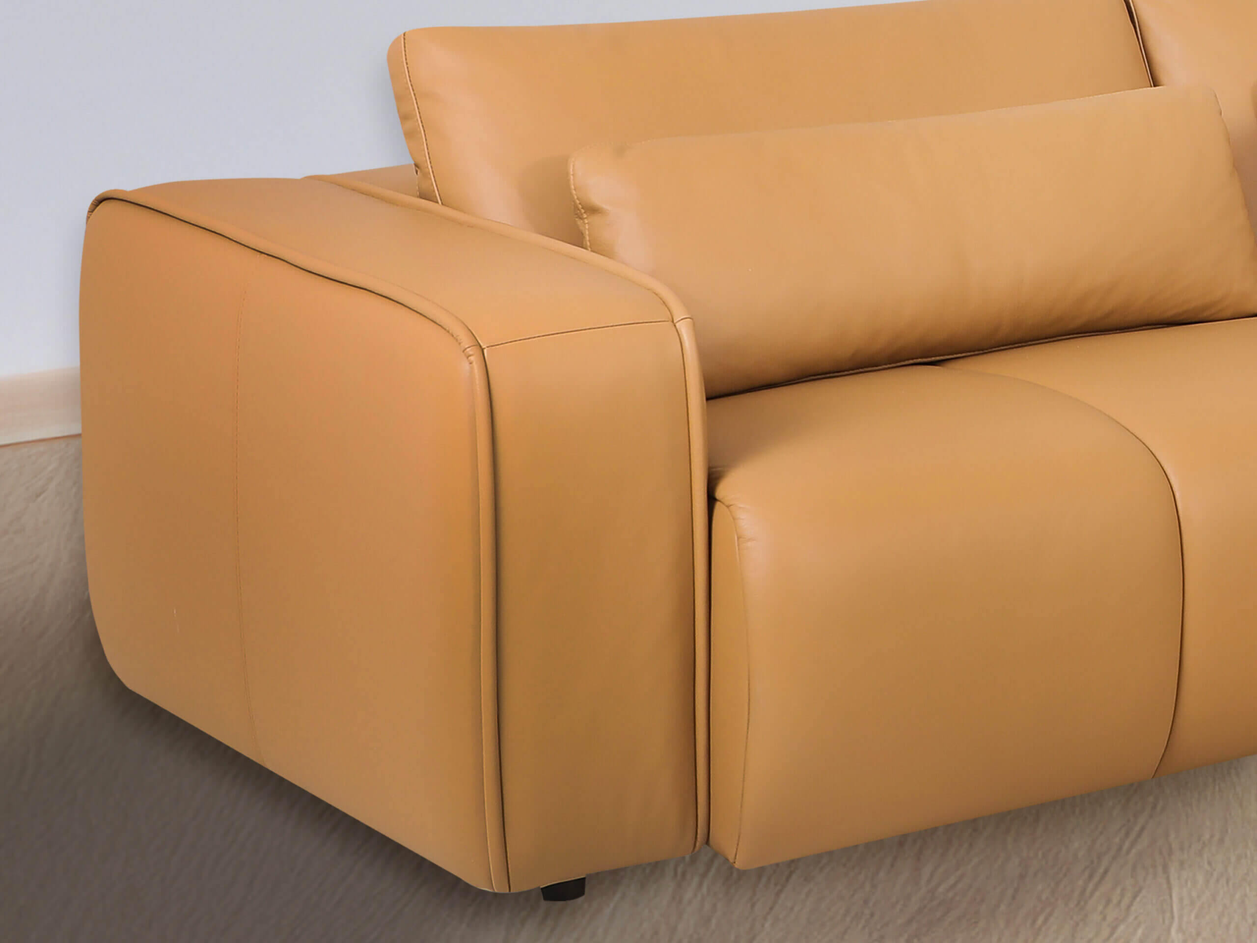 綠的傢俱 牛皮沙發