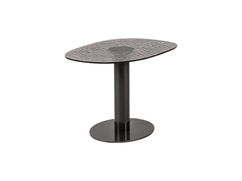 小橢圓玻璃茶几