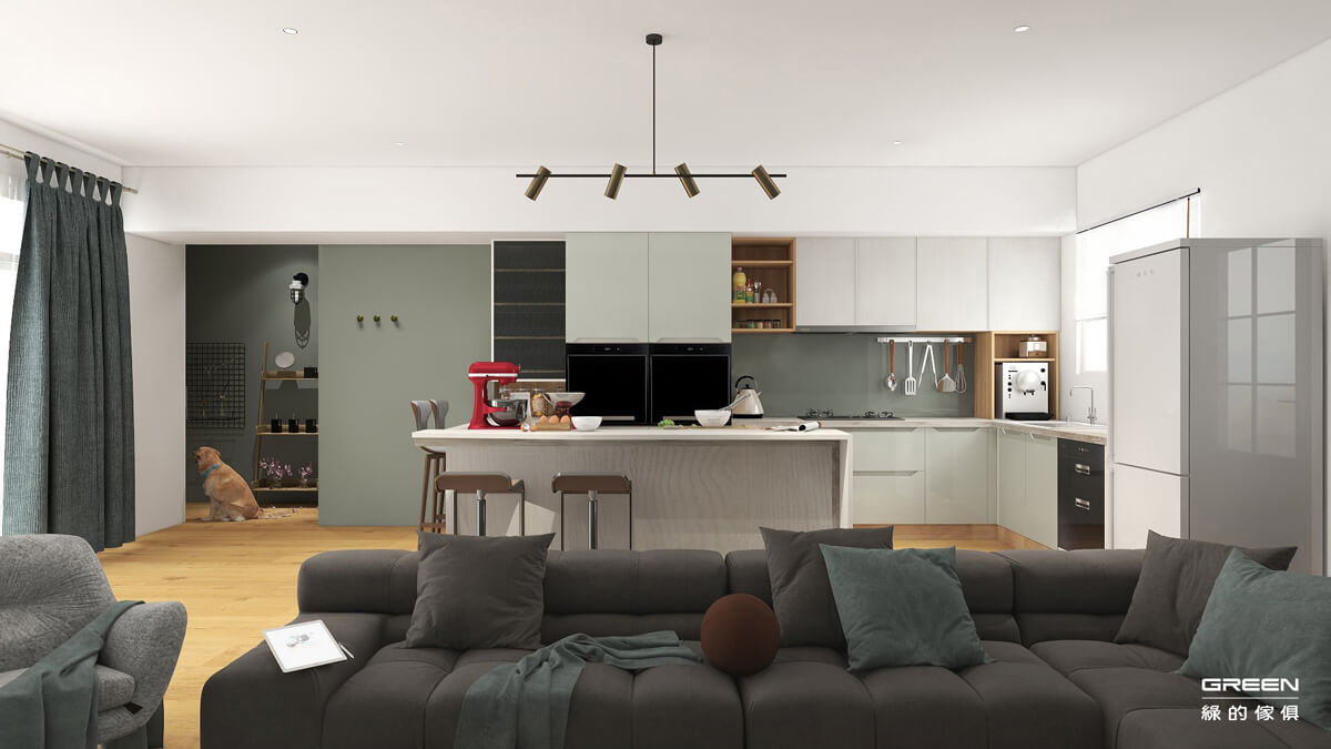 綠的傢俱2023年最新 系統設計板材色彩趨勢Part1-綠色-空間｜綠的知識家｜綠的傢俱08