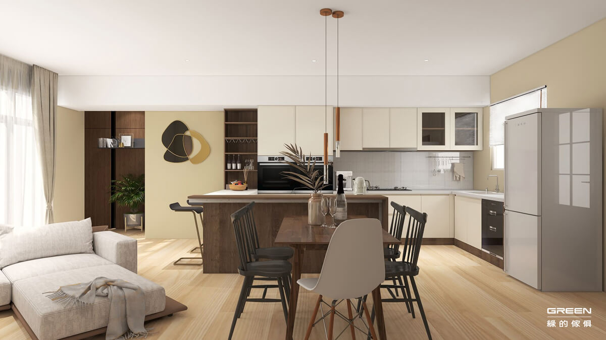 綠的傢俱2023年最新 系統設計板材色彩趨勢Part1-黃色-空間｜綠的知識家｜綠的傢俱06