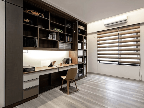 ▲現如今的系統櫃，也能呈現全方位的裝潢設計。