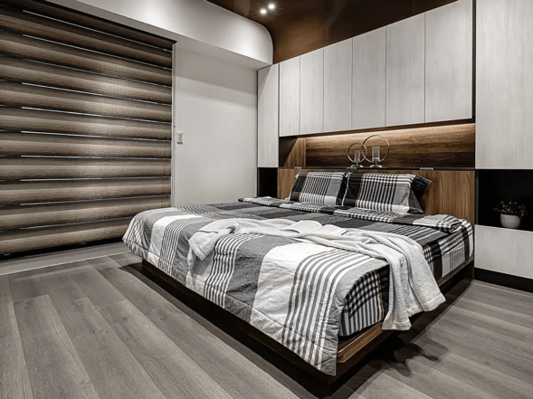 ▲系統櫃裝潢在講究機能時，同時重視設計美感。