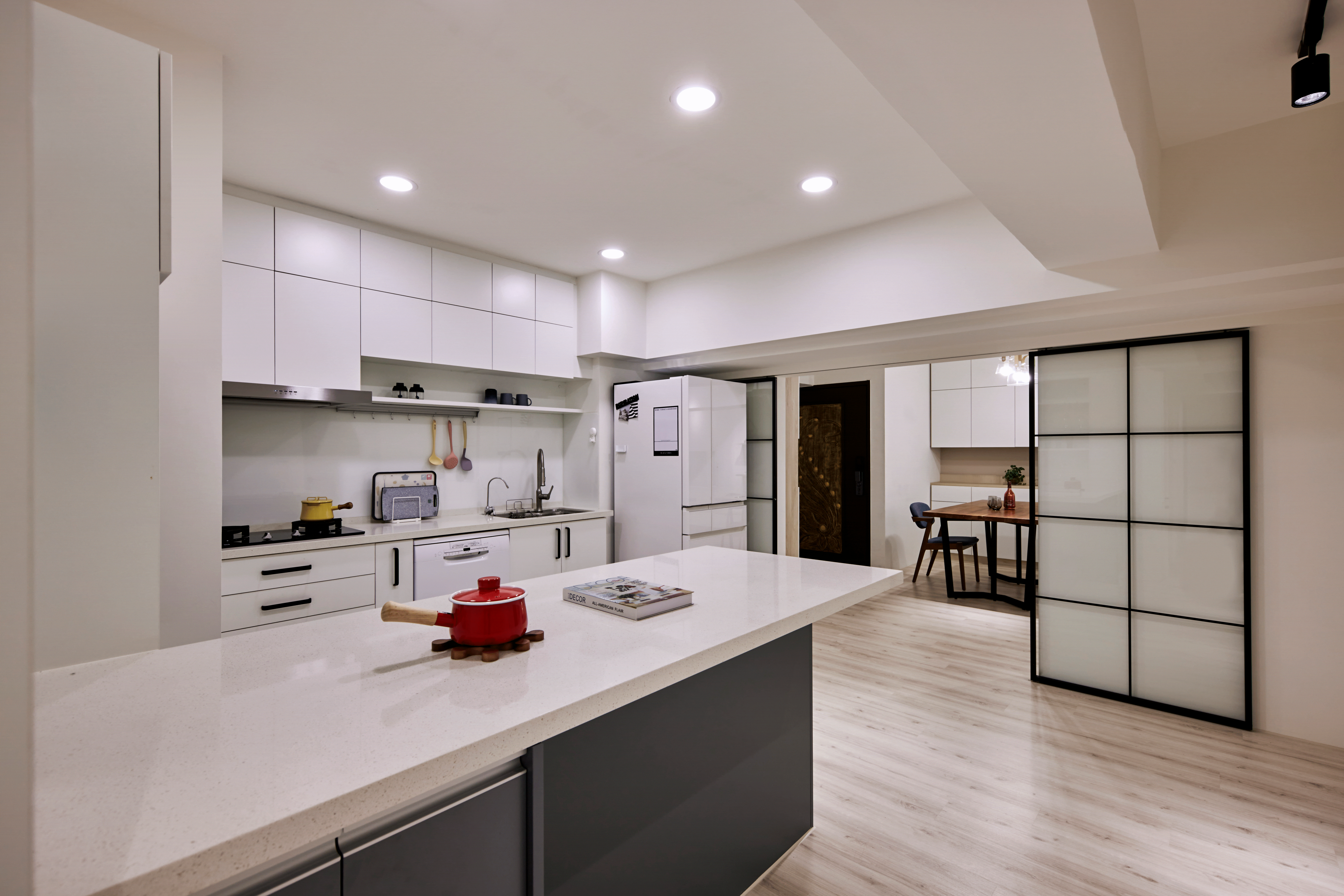 高雄凌宅_客廳臥榻客廳廚房設計_Green Furniture綠的傢俱14